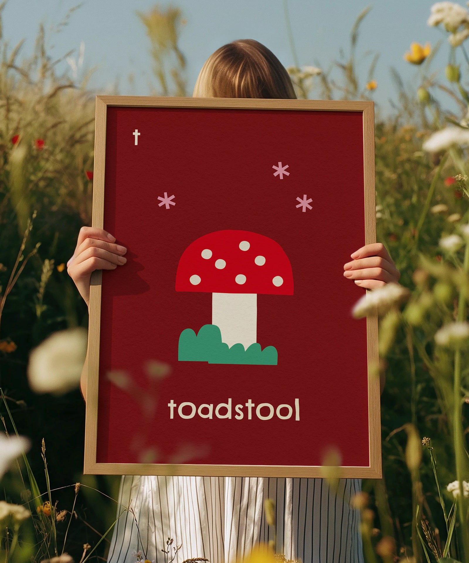 T for Toadstool Art Print