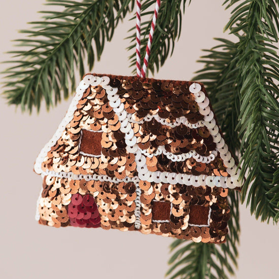 Personalised Gingerbread House Ornament