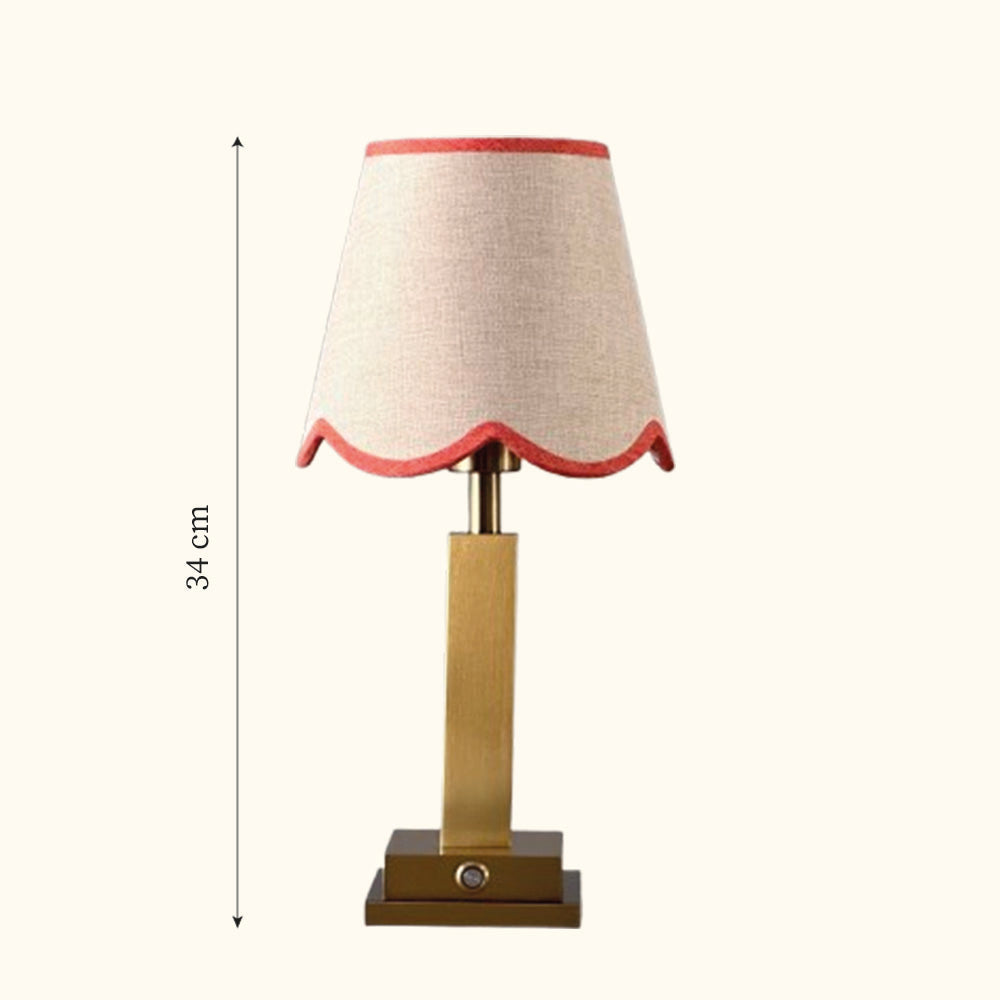 Philia Rechargeable Table Lamp Coral Scallop