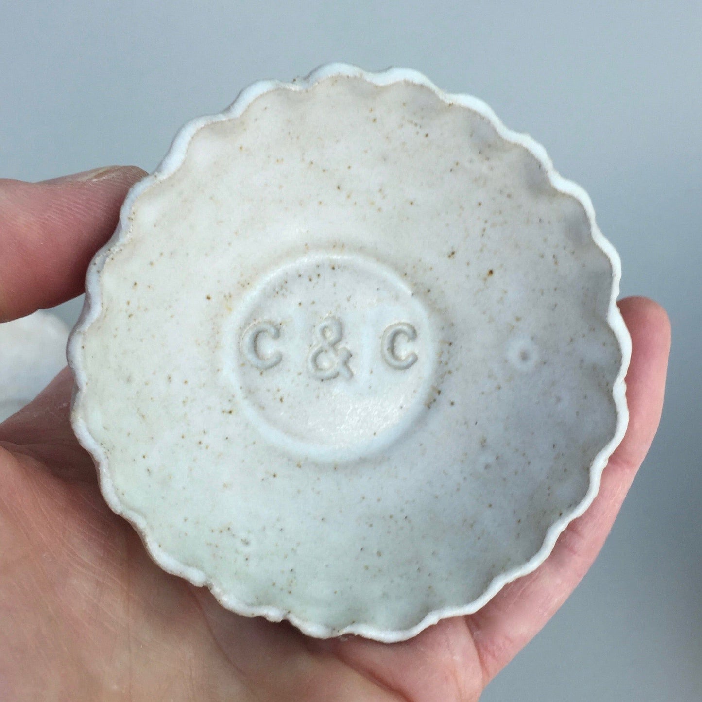 Personalised Pottery Initials / Name Ring Dish