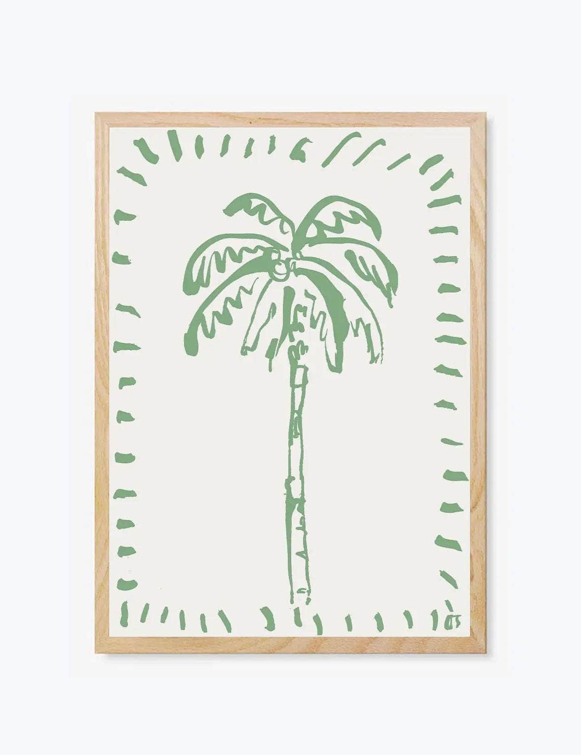 The Green Palm Print