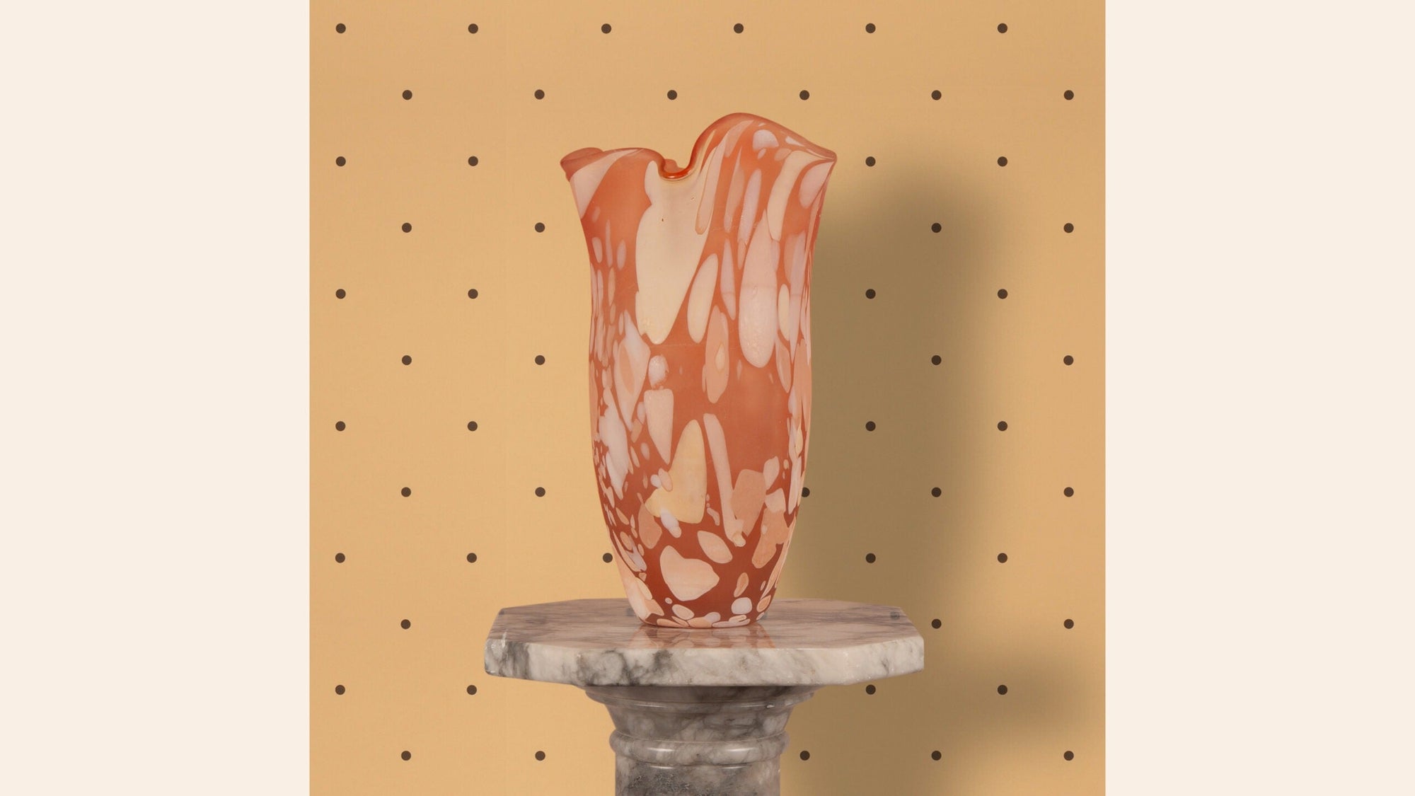 Dolce Dots Wallpaper, Panna Cotta, Roll