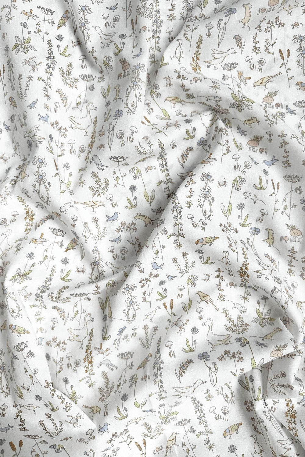 Pillowcase Made With Liberty Fabric Theo Green