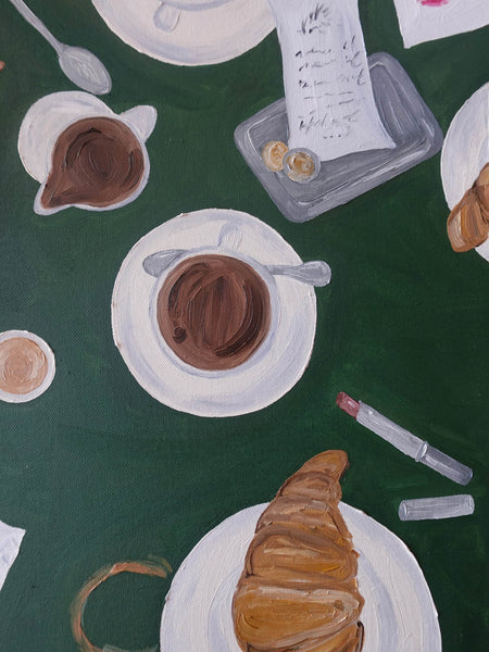 Café à Paris Painting
