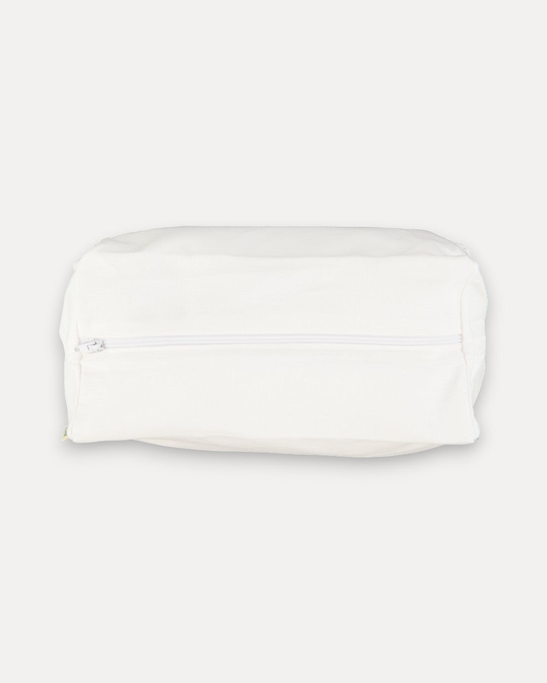 Personalized White Linen Toiletry Bag