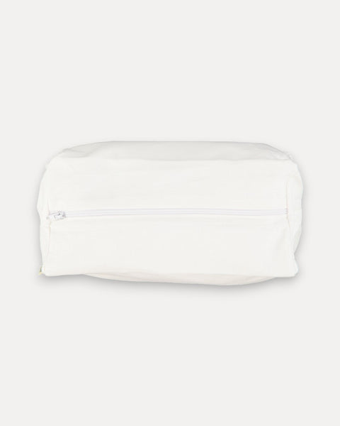 Personalized White Linen Toiletry Bag