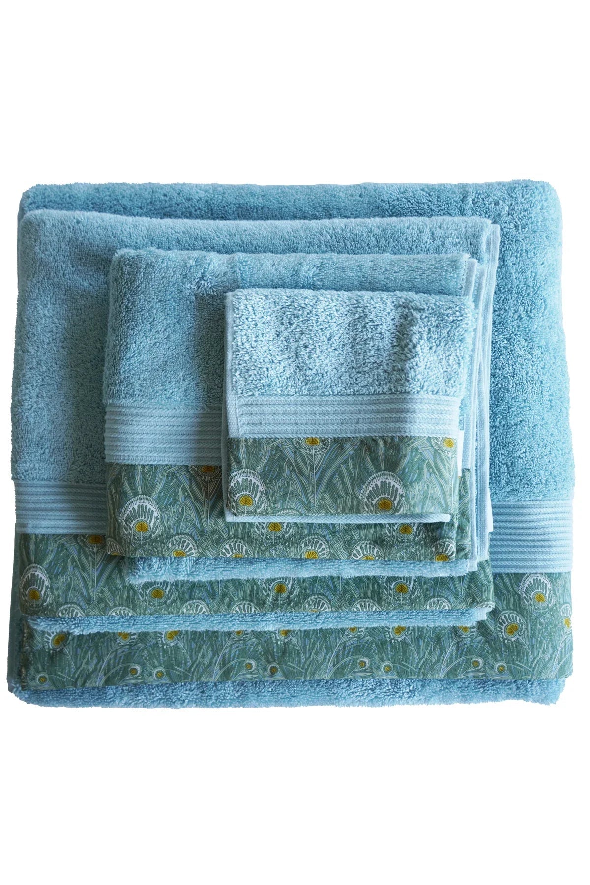 Border Edge Towel made with Liberty Fabric QUEEN HERA