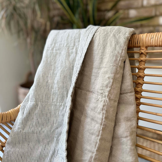 Miller Linen Quilt Striped - OEKO-TEX Certified