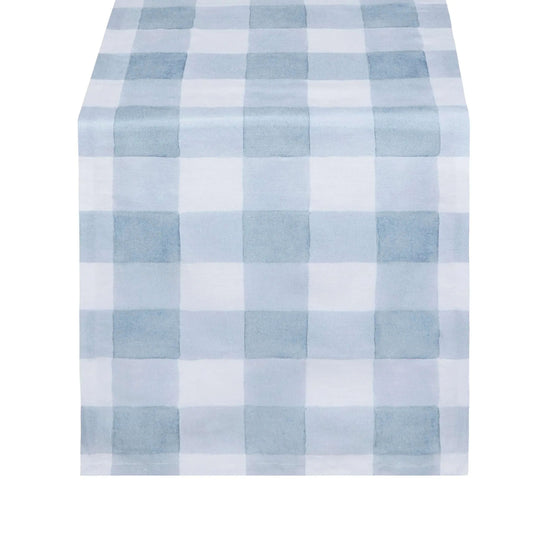 Blue Gingham Runner
