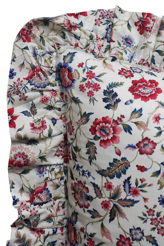 Ruffle Cushion Made With Liberty Fabric Eva Belle