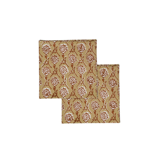 Nikhar Table Napkins - Chai Brown Set of 2