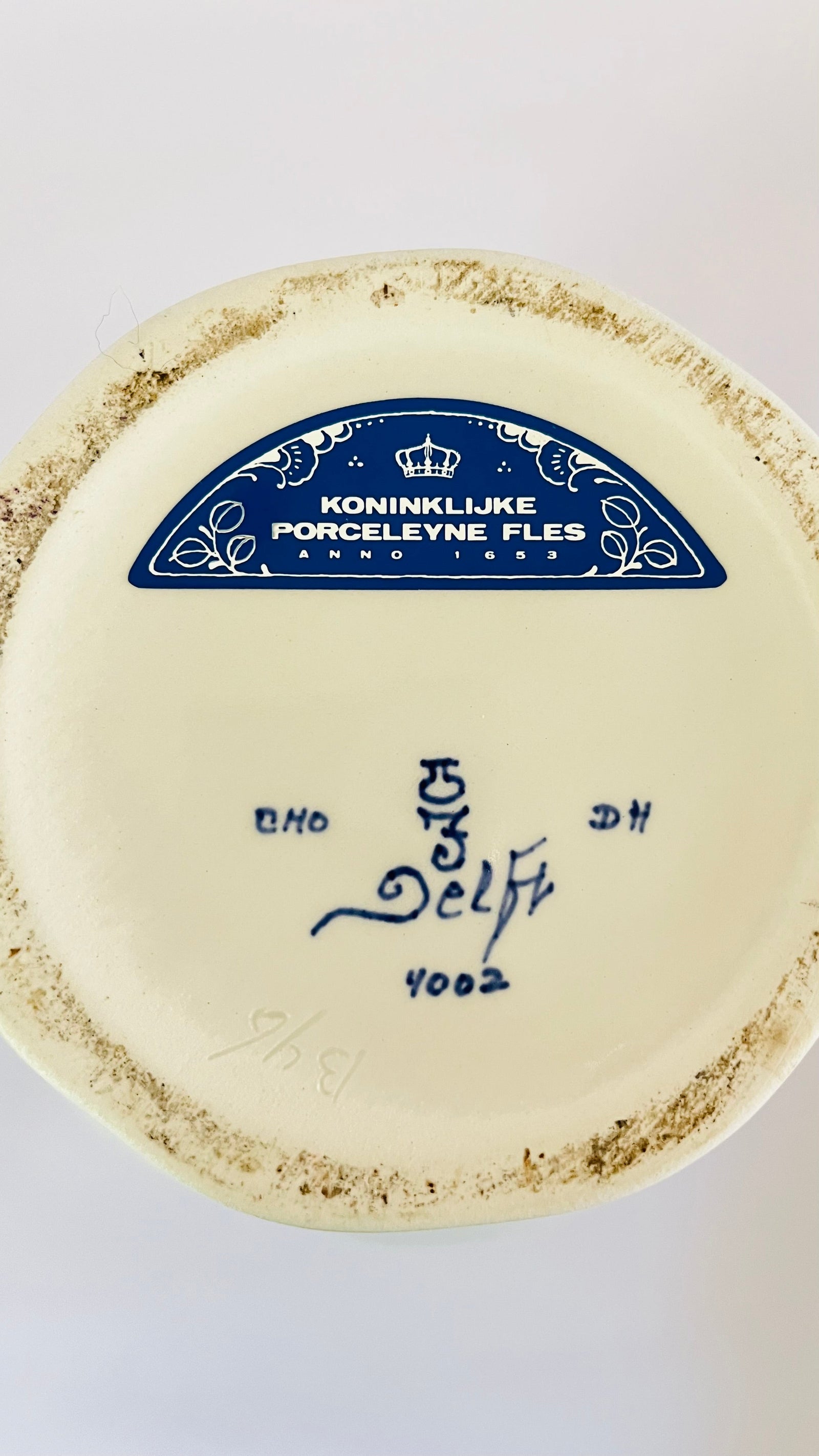 Antique ‘De Porceleyne Fles’ Delft Lamp