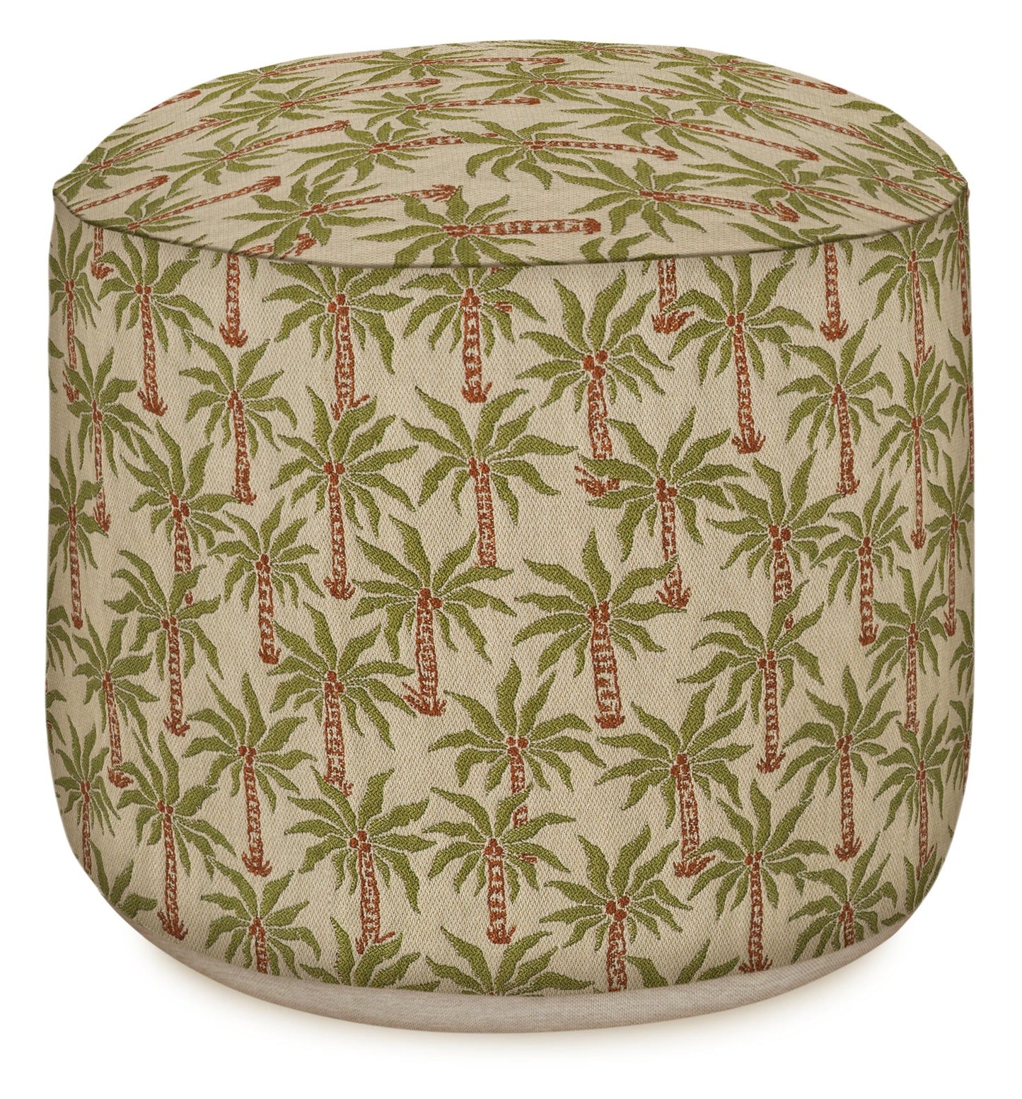 Outdoor Pouf Laura Olive & Spice