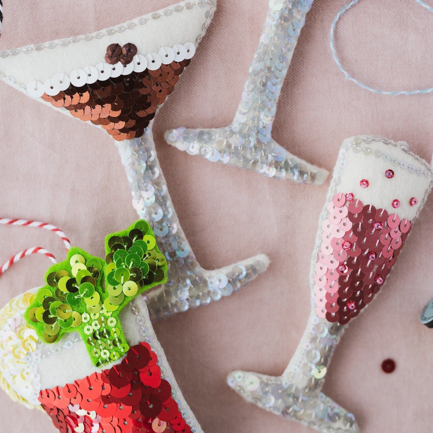 The Espresso Martini Sequin Ornament