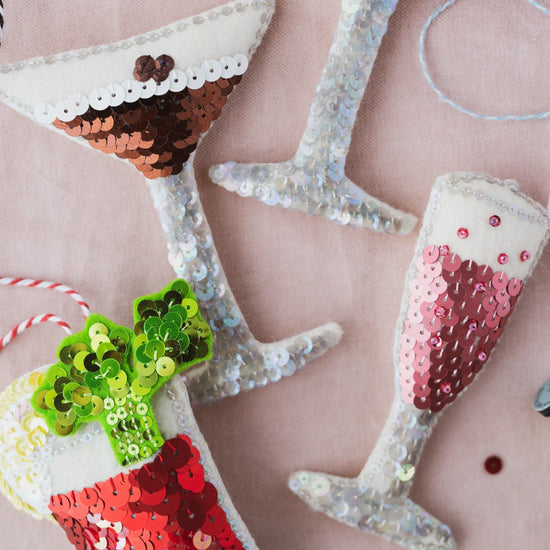 The Espresso Martini Sequin Ornament