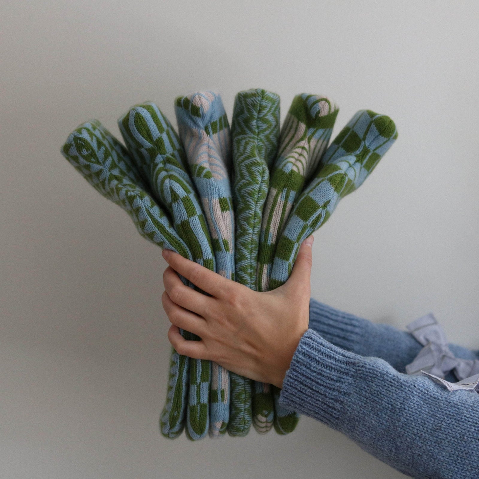 Blue and Moss Arthur Hot Water Bottle