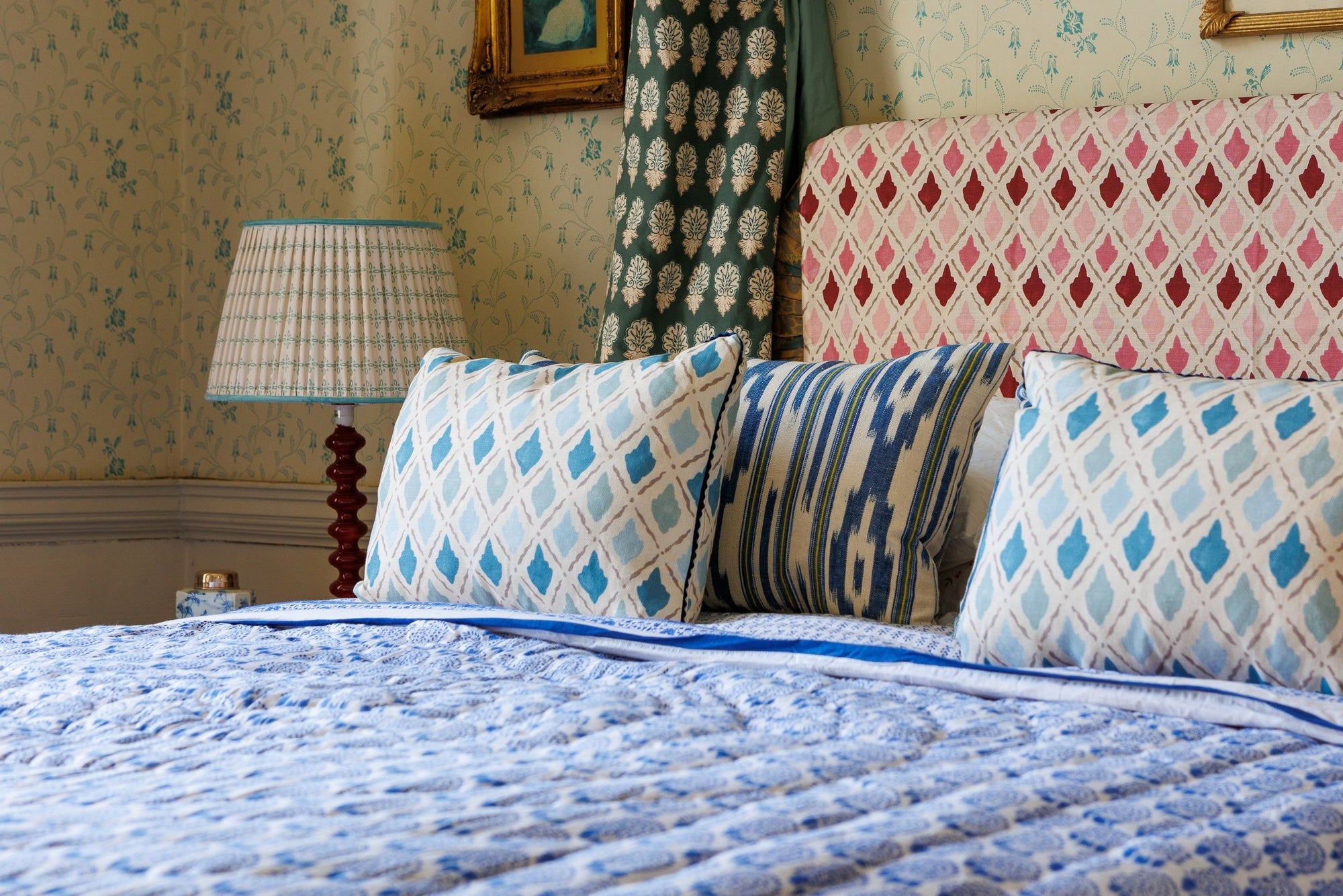 Home Collection - Leader Chevron Blue Fabric