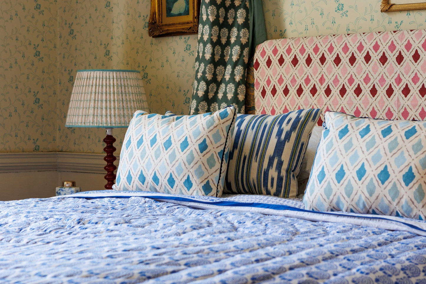 Home Collection - Leader Chevron Blue Fabric