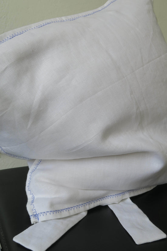 Irish Linen Cushion Cover - White