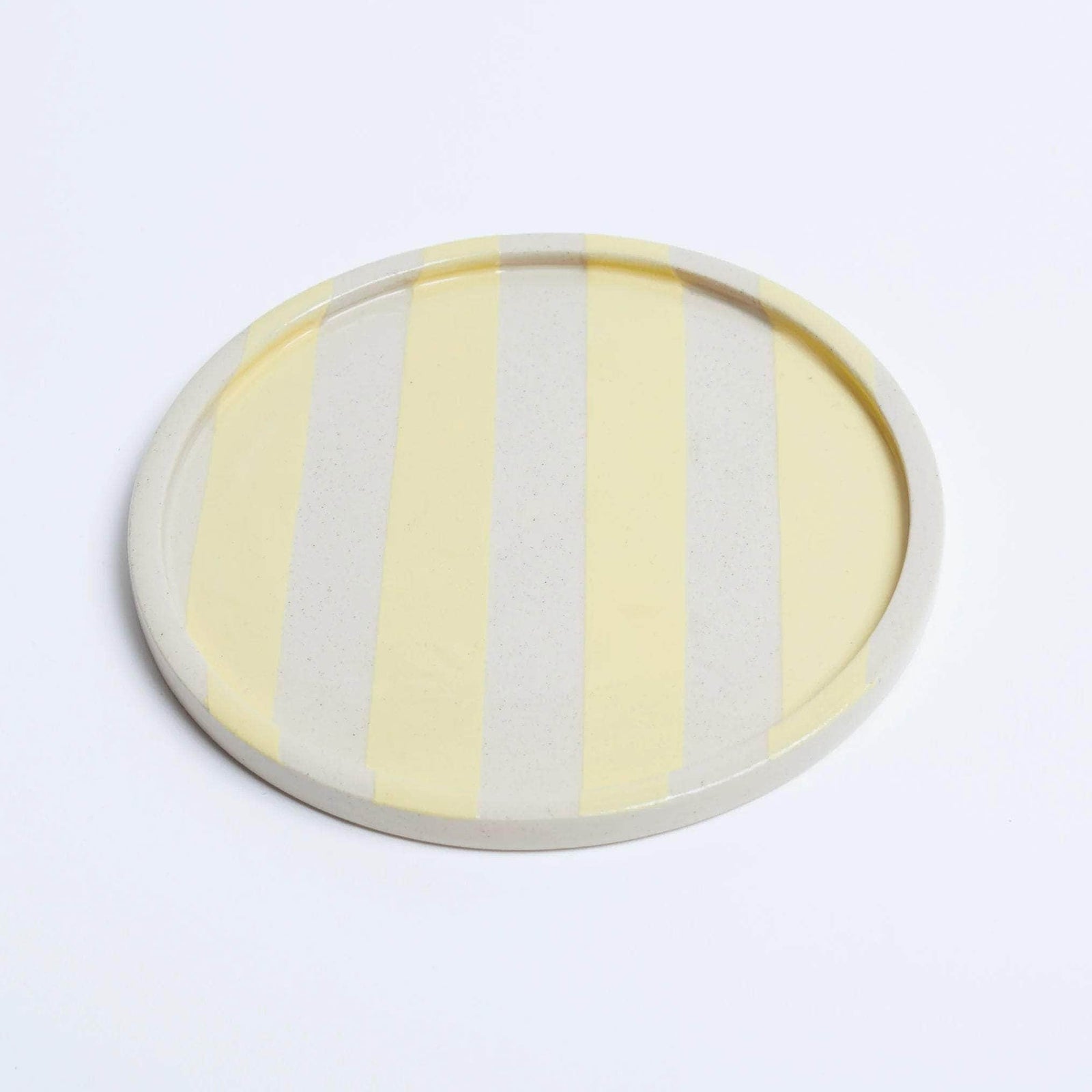Duci Striped Plate Yellow 15cm
