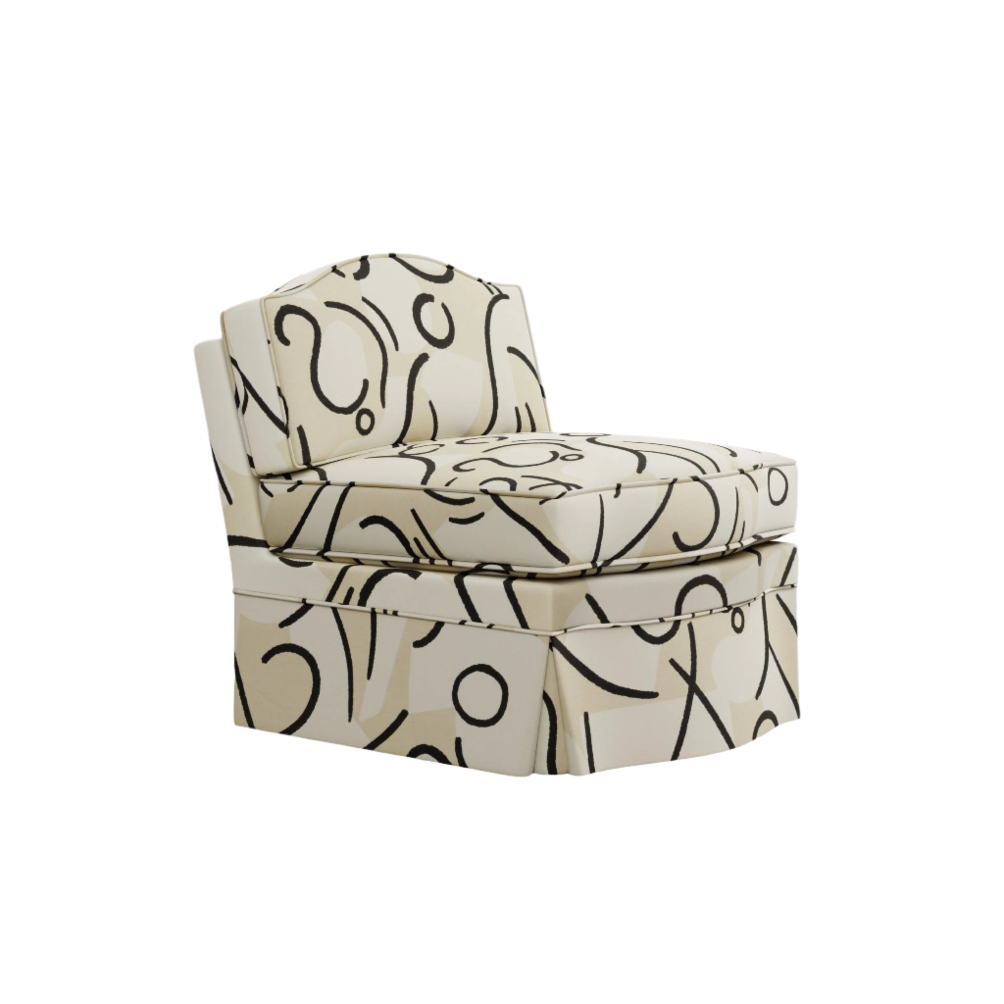 Felix Slipper Chair, Coconut