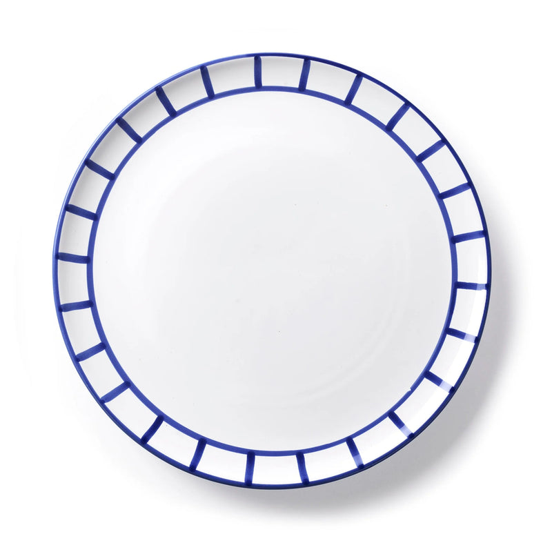 Dinner Plate - Royal Blue Fence