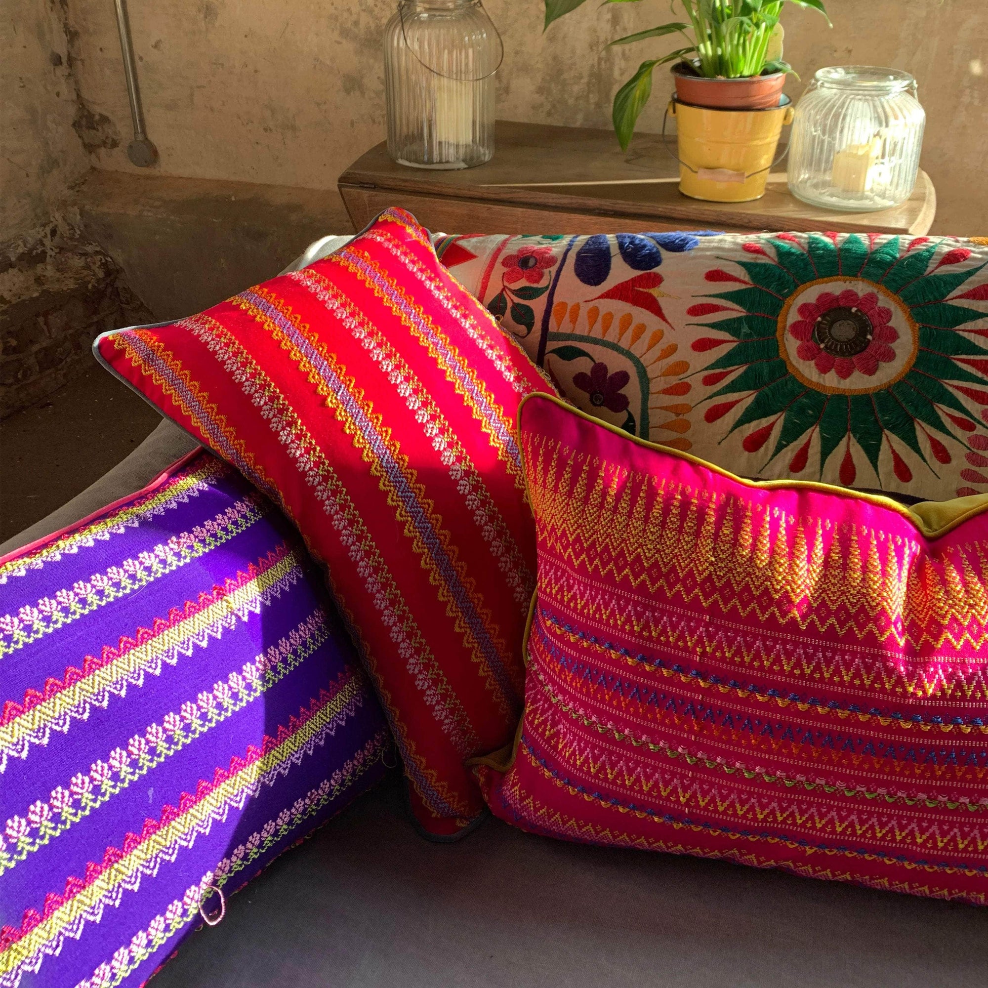 Acheik Fuchsia Cushion