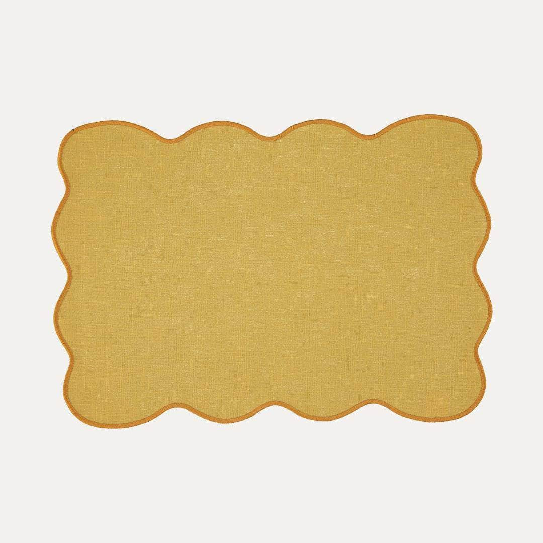 Palma Placemat, Yellow with Yellow – Anti-Stain