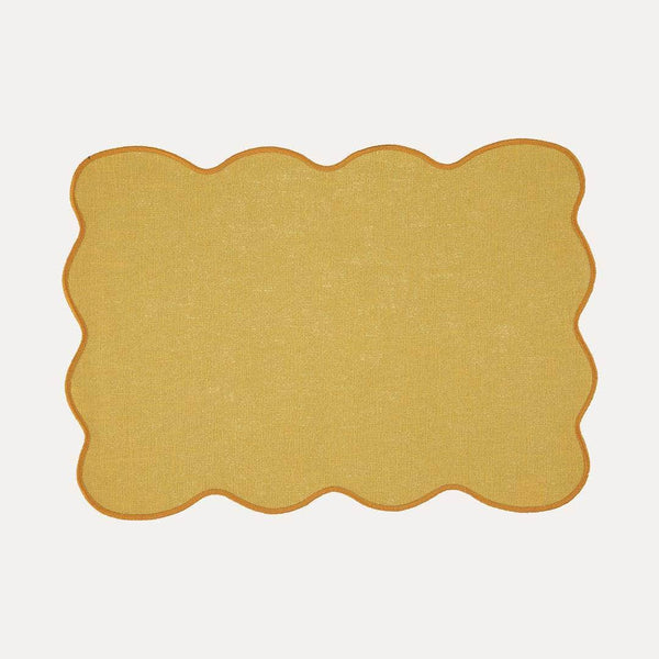 Palma Placemat, Yellow with Yellow – Anti-Stain