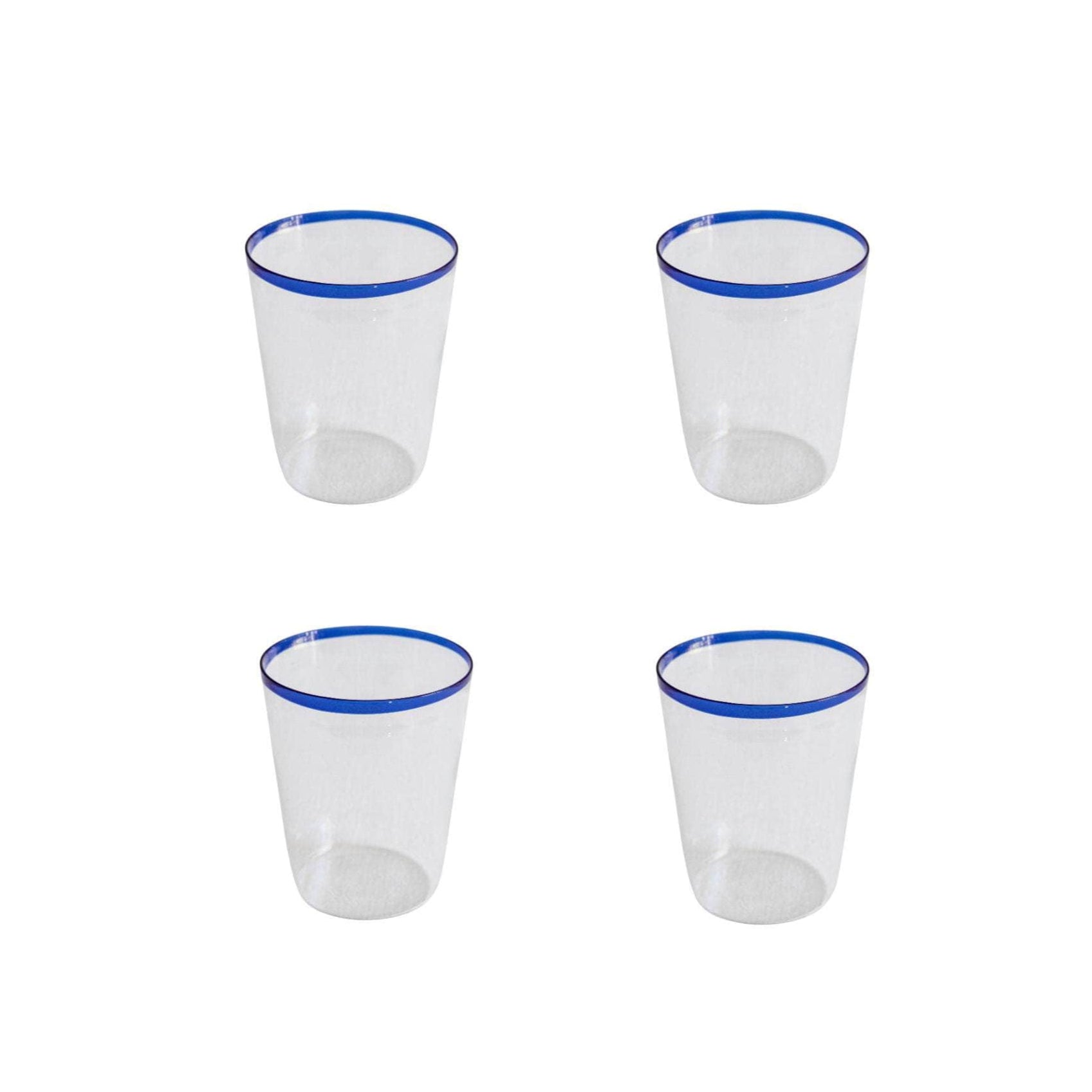 Sea Blue Tumblers, Set Of 4