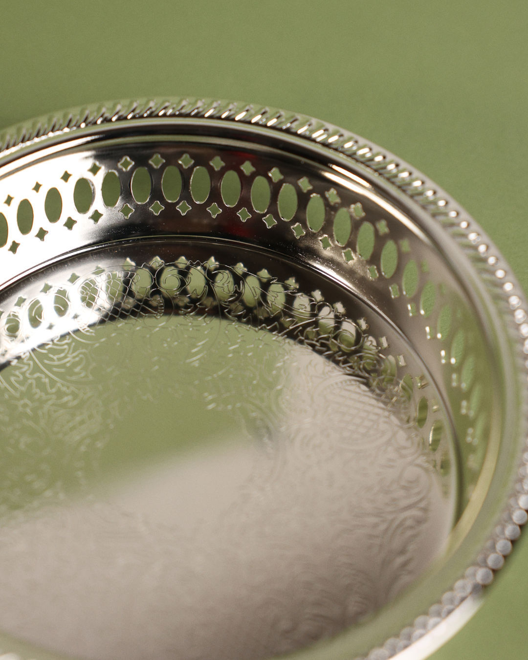 Ornate Silver Bottle Holder