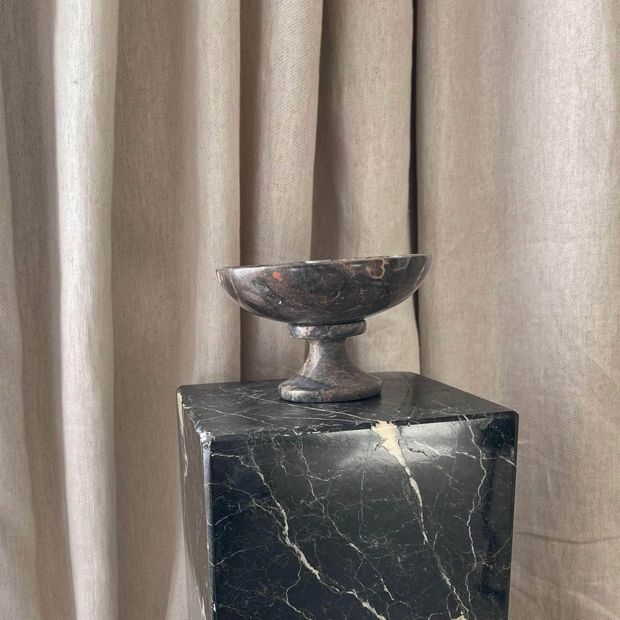 Marble Tall Serving Bowl