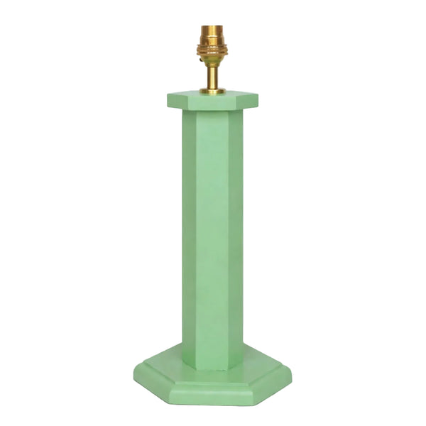 Hexagon Bedside Lamp - Turtle Green