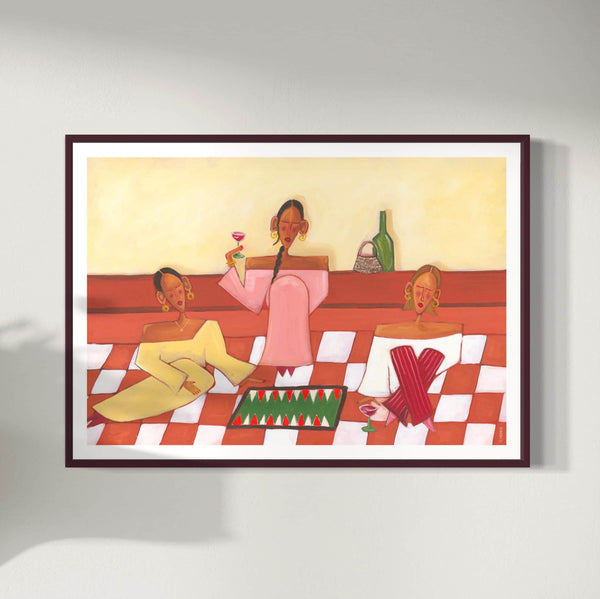 Backgammon Tournament Art Print