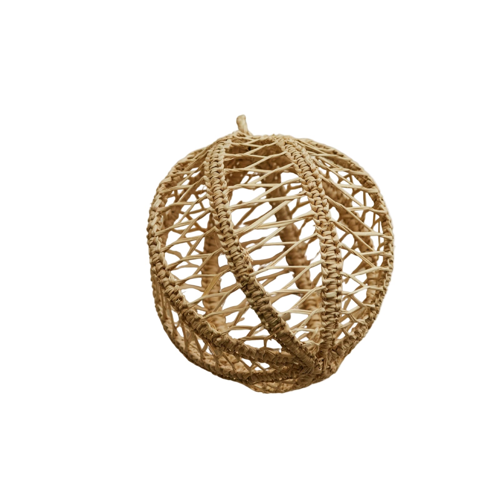 Navidad Woven Bauble - Natural - Stripes
