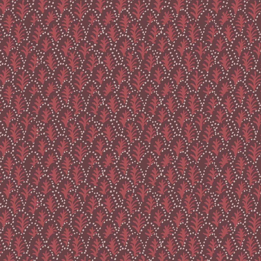 Trees II Fabric(Crimson)