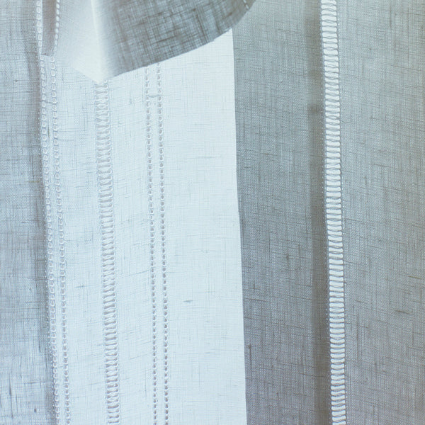 Drawn Thread Curtains - Hem & Ladder Stitch Edge