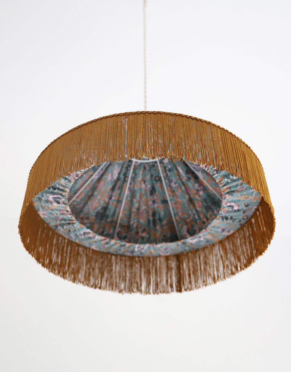 Conical Pendant Light Bella Printed “Indian Bloom”