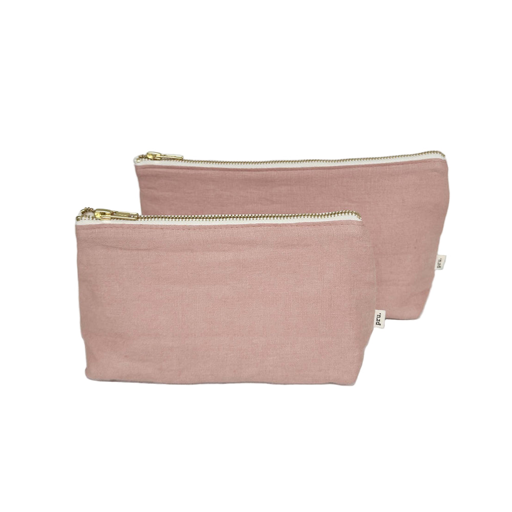 The Linen Pouch Bag - Pale Pink