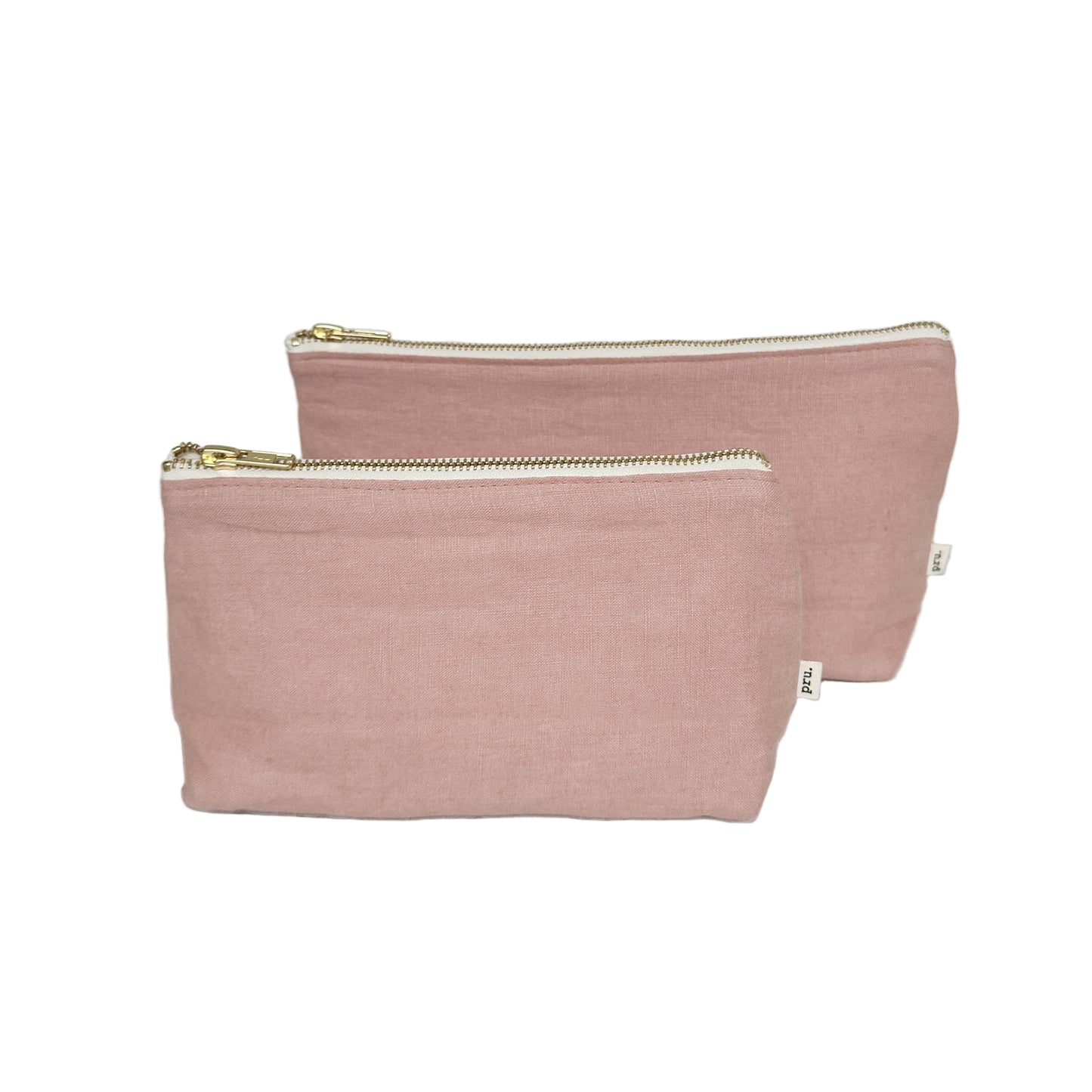 The Linen Pouch Bag - Pale Pink