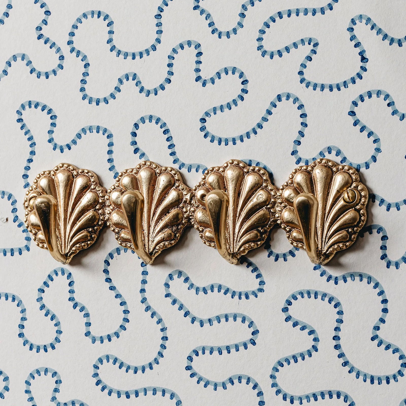 Shell Brass Coat Rack