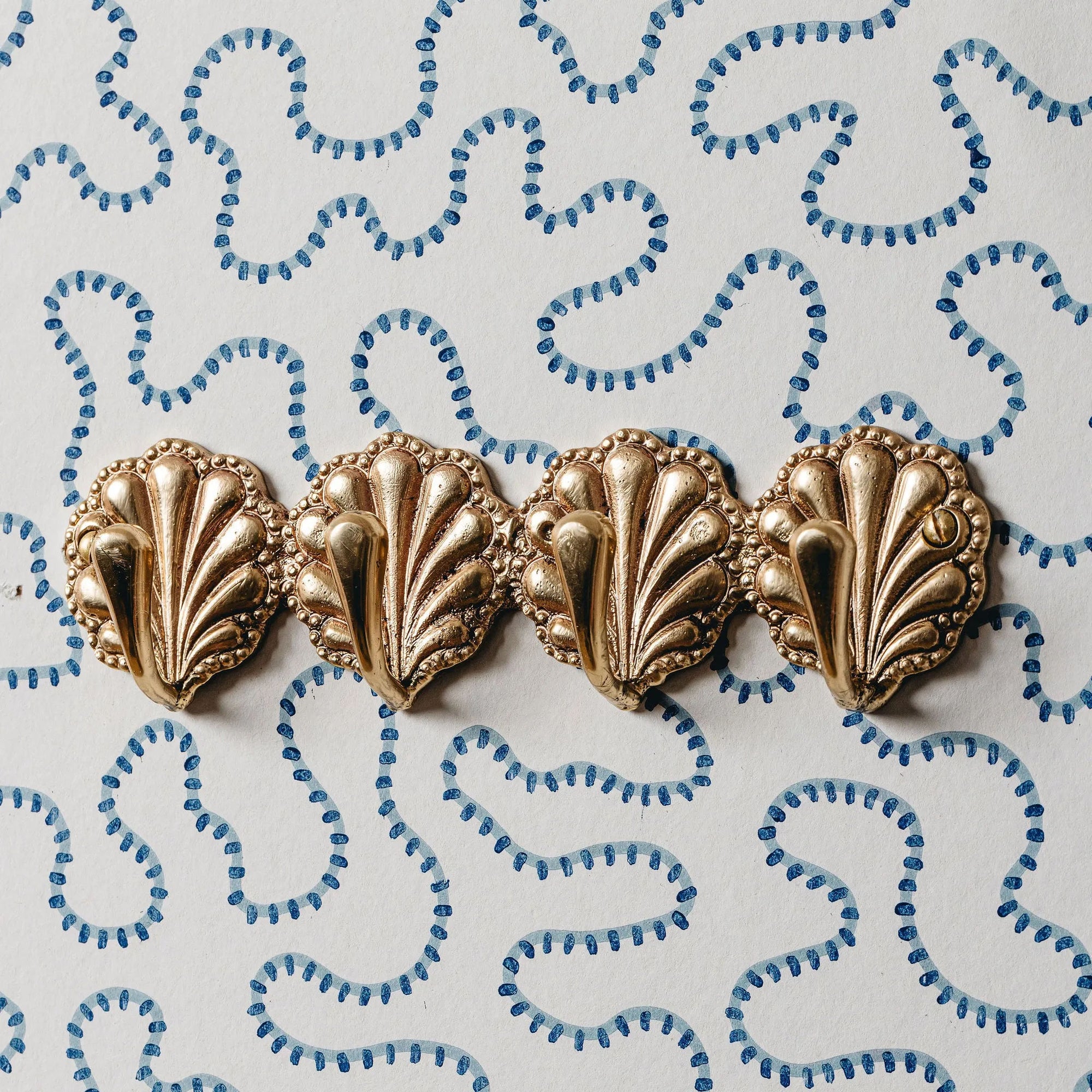 Shell Brass Coat Rack