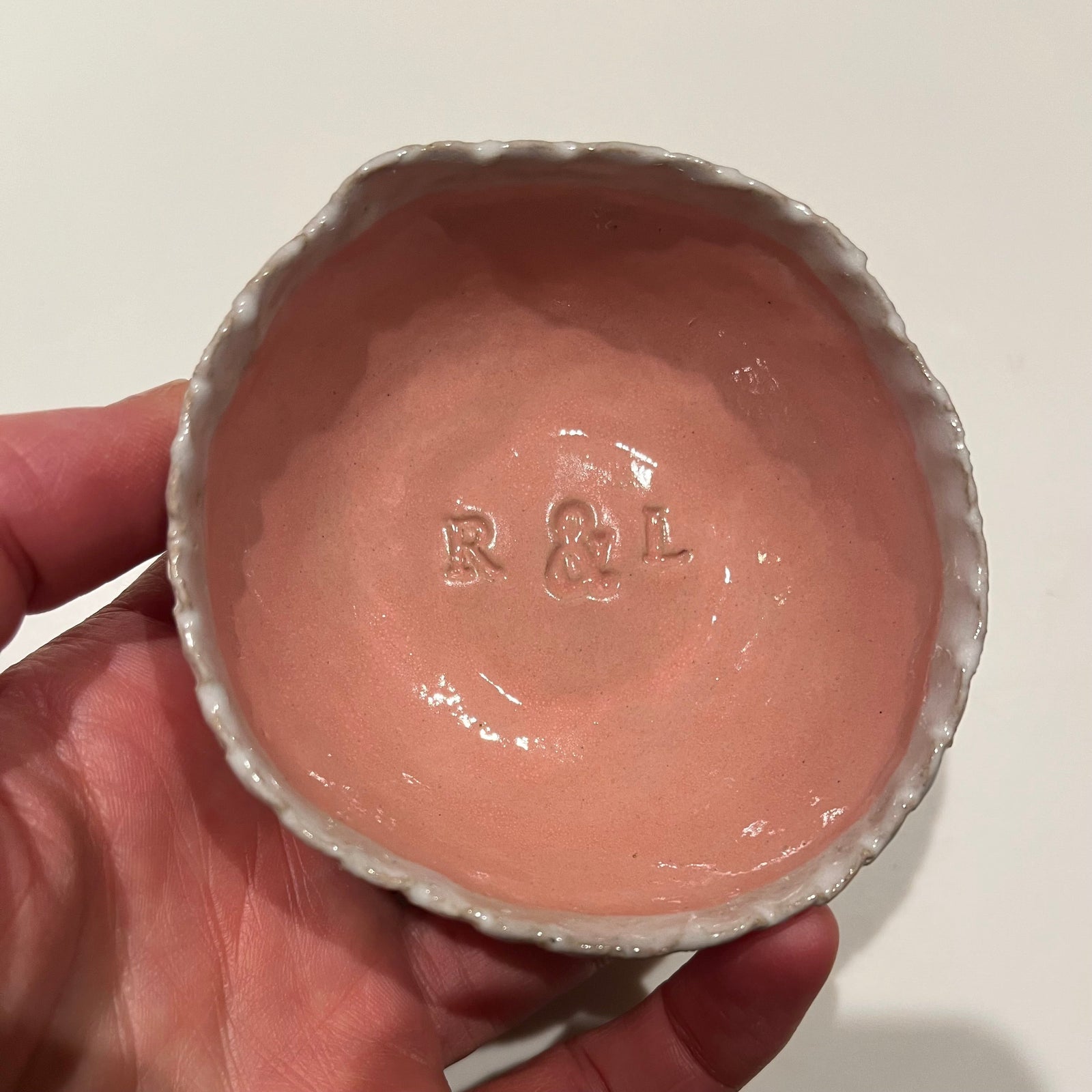 Personalised Pottery Initials / Name Ring Dish