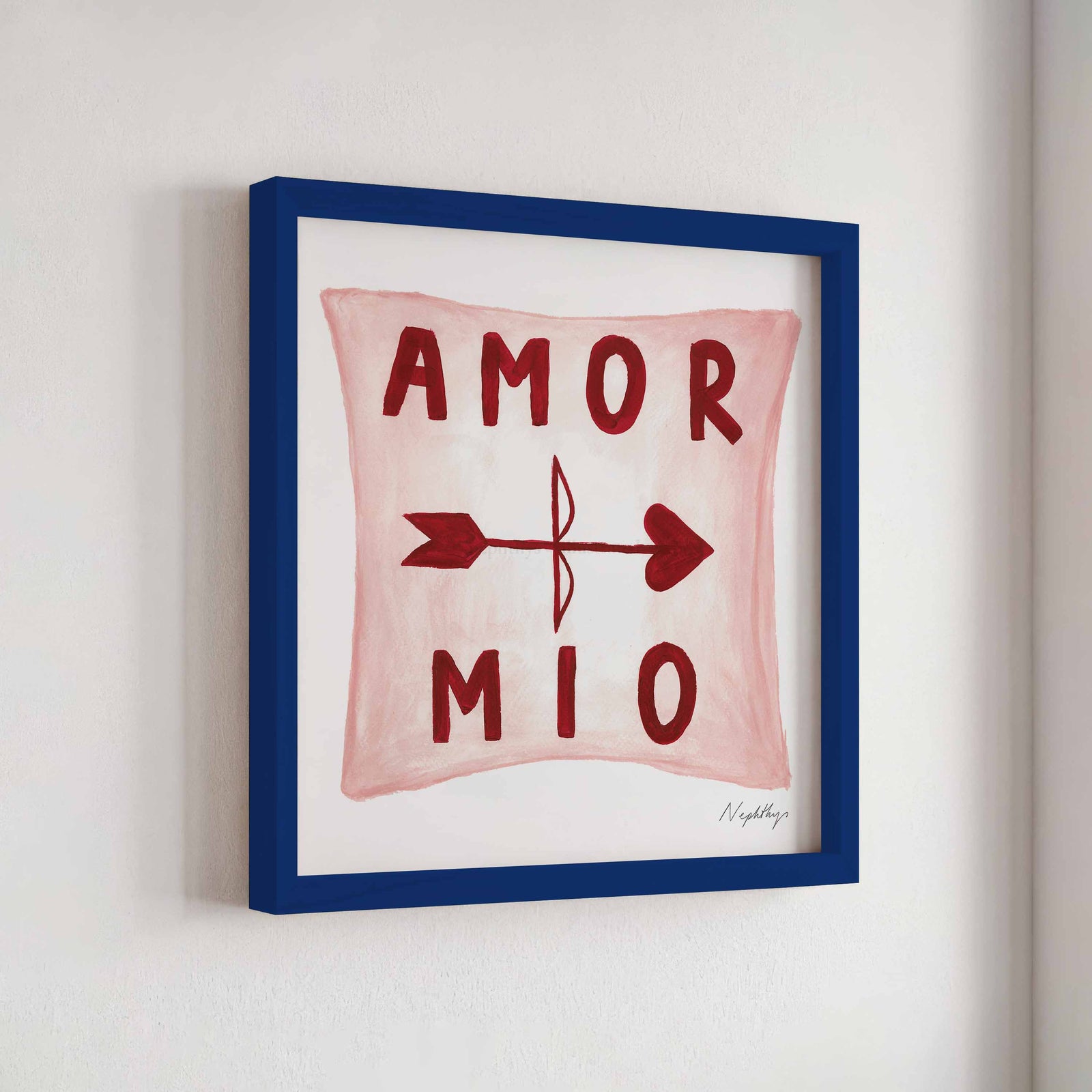 Amor Mio Pillow Print