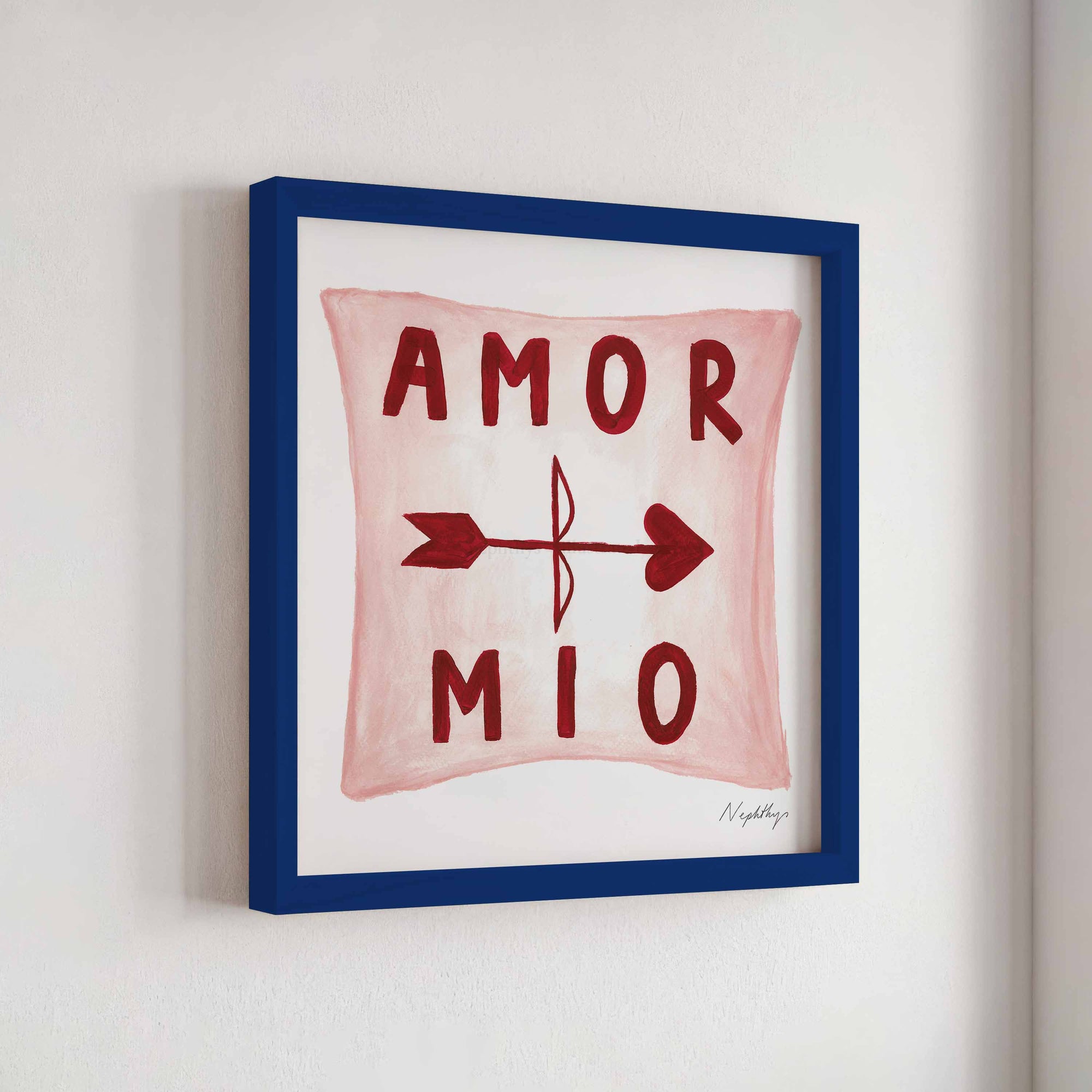 Amor Mio Pillow Print