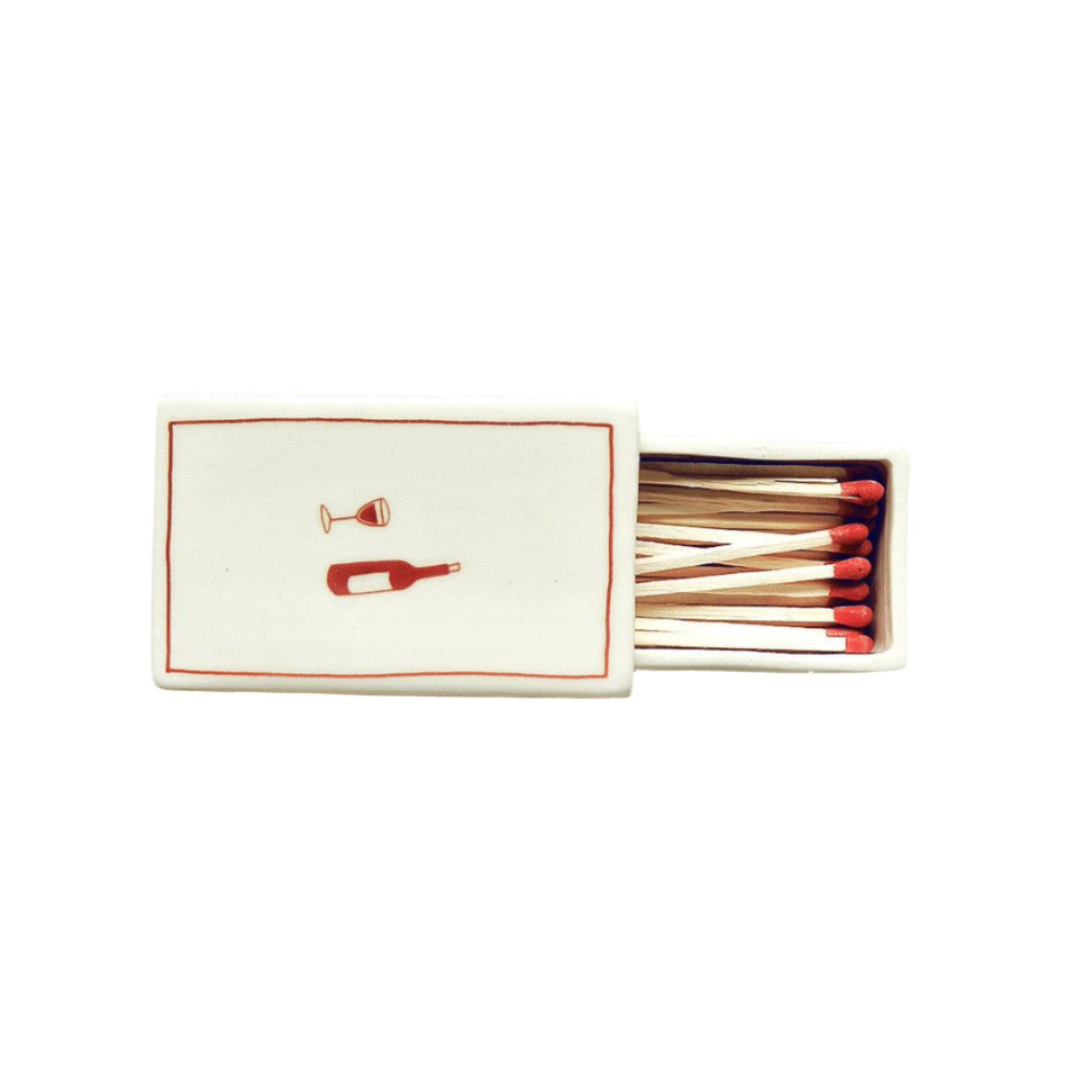 ‘Wine’ Ceramic Matchbox