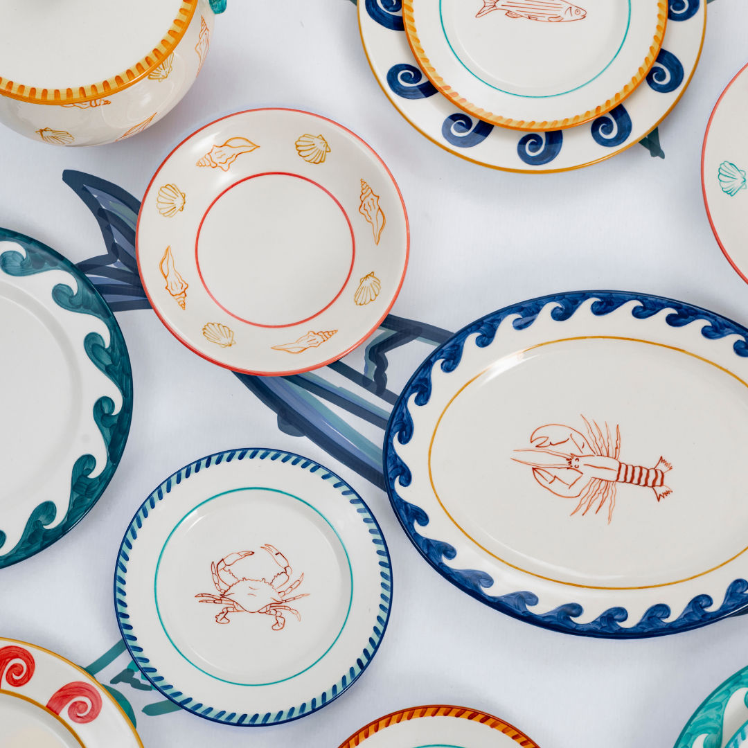 Dolce Vita Pasta Plates Set-Of-Four