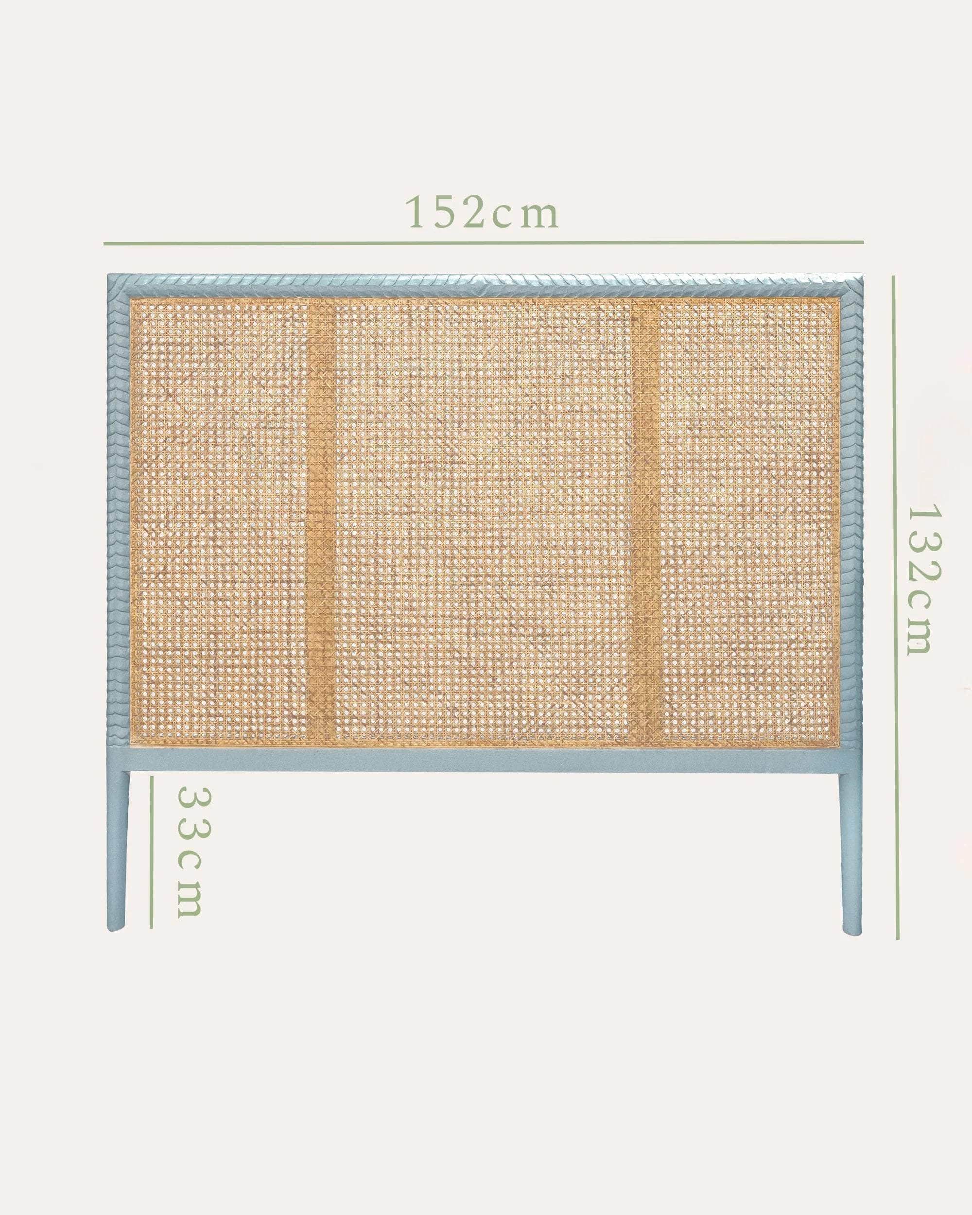 Pavilion Wooden King Headboard - Blue