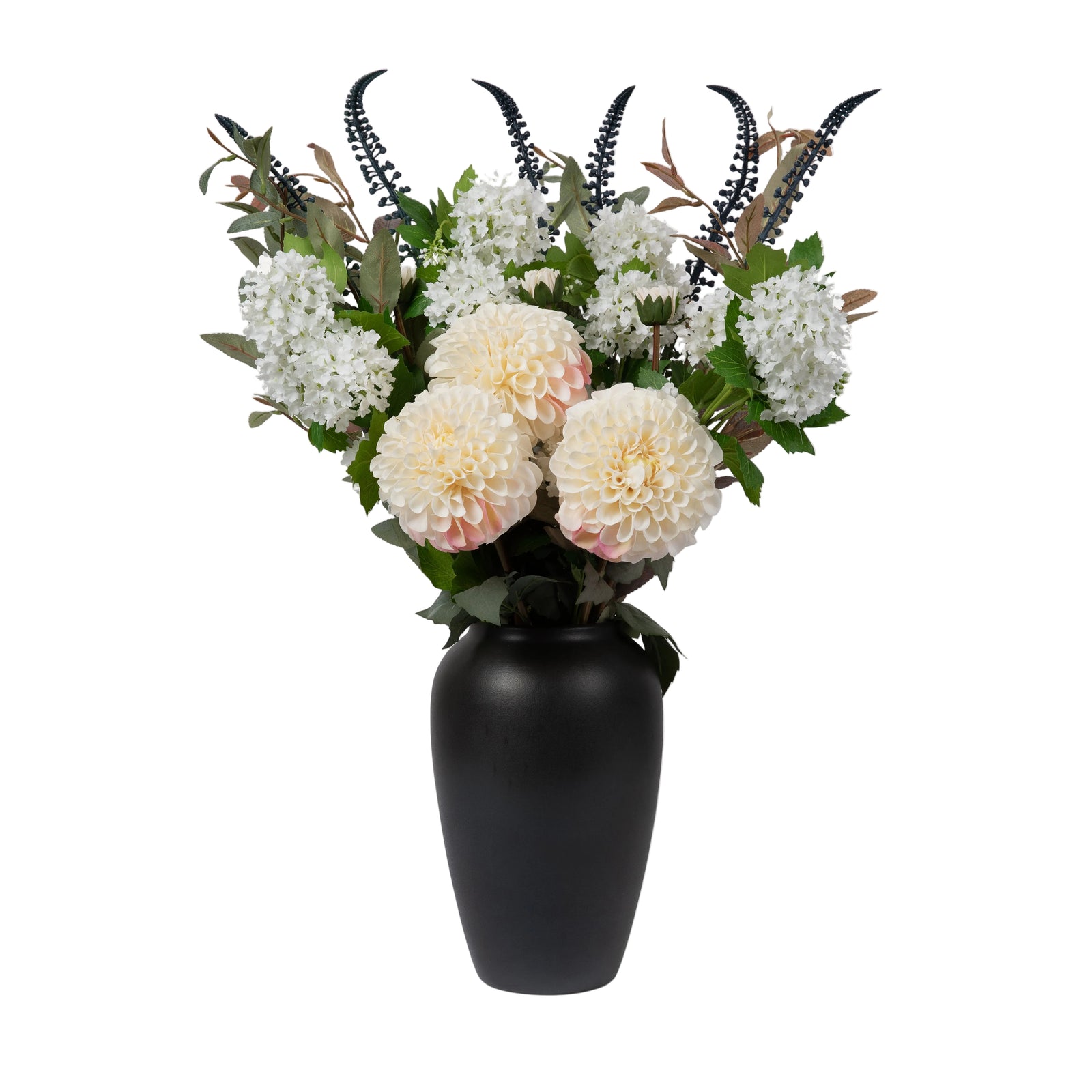 Eva - Faux Flower Arrangement - Whites & Greens