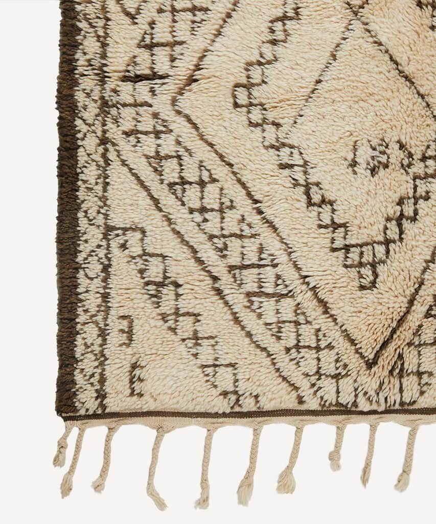 Vintage Moroccan Beni Ourain Rug No. M0159
